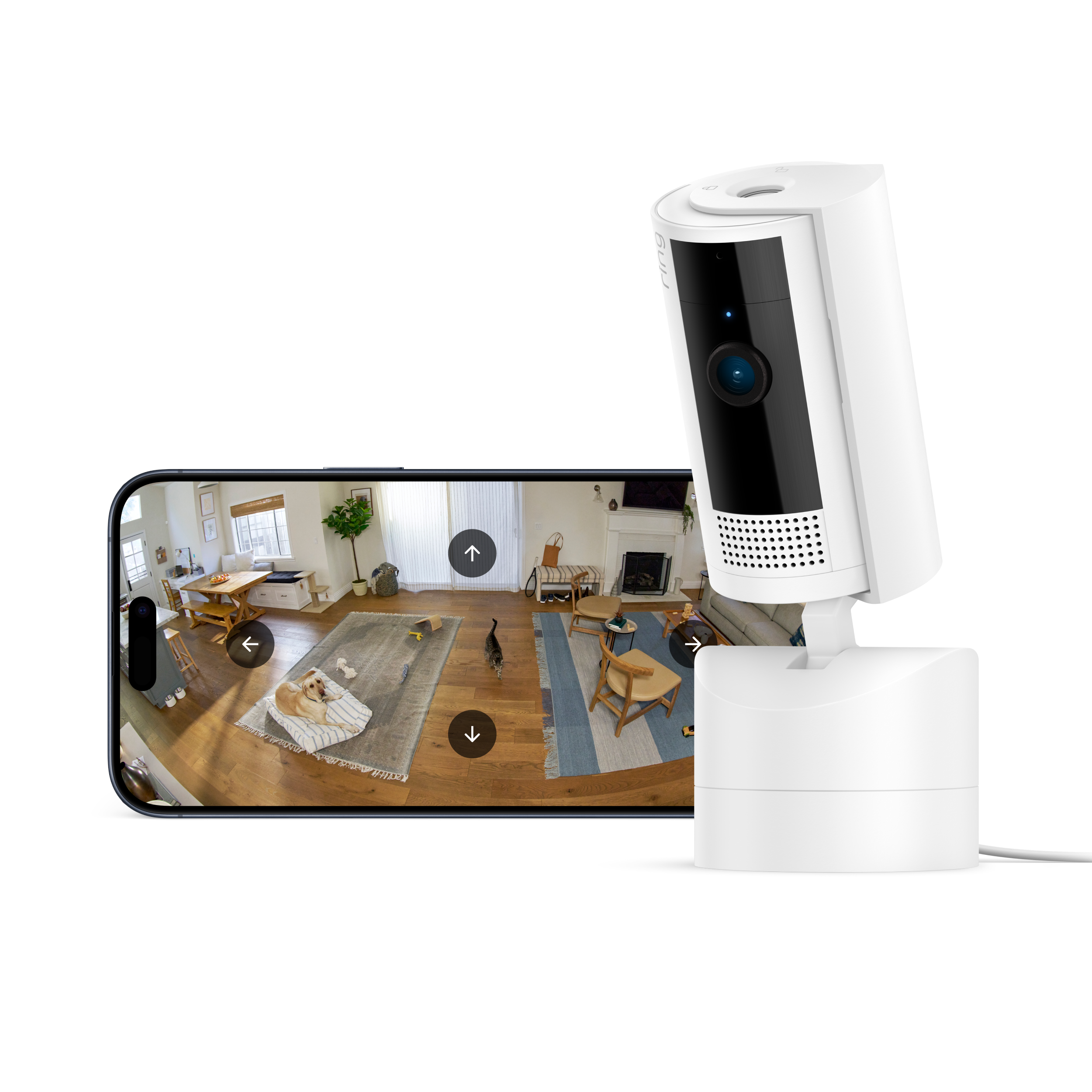 Ring Pan-tilt Indoor Cam - White - Smart Home