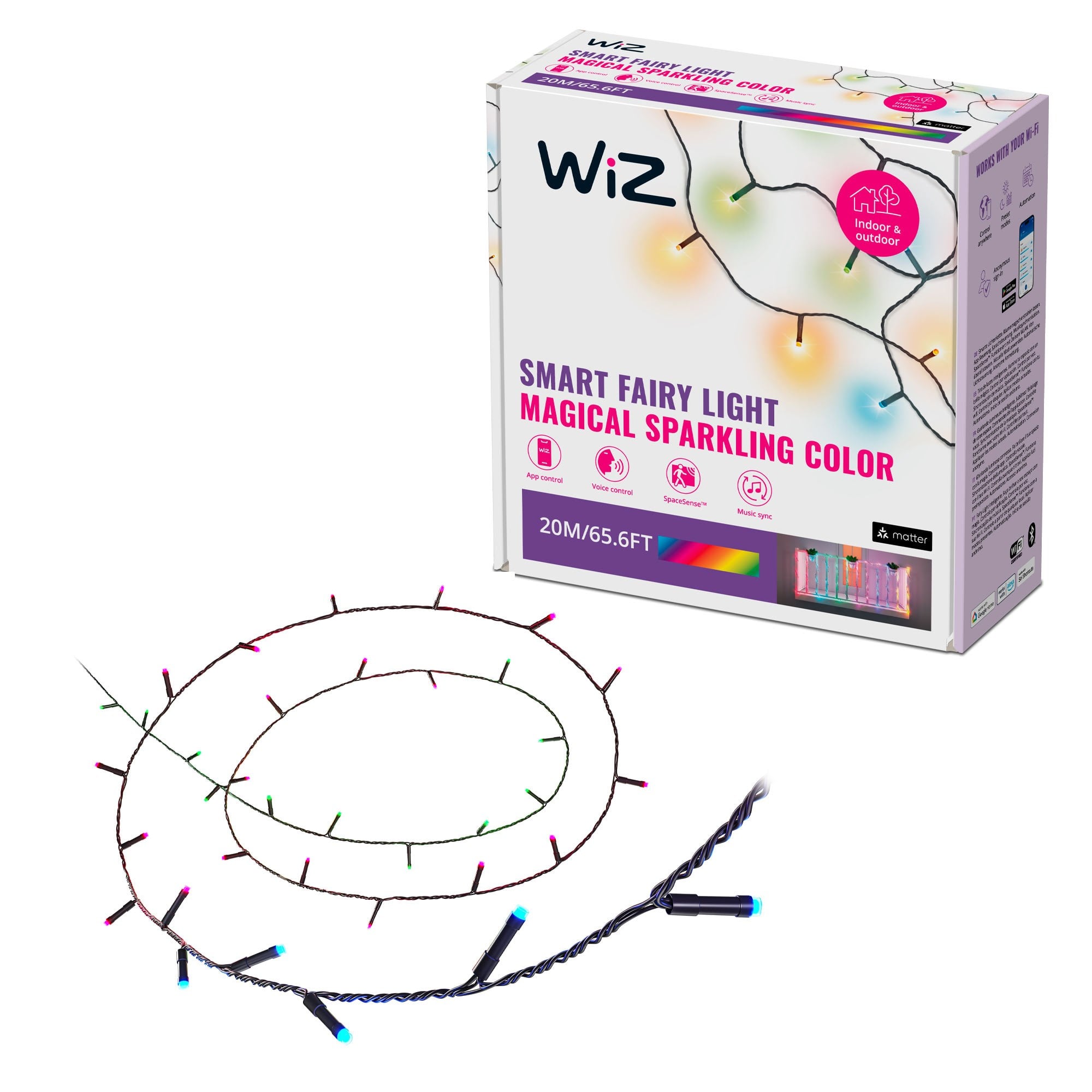 Wiz Fairy Light 20 m - Rgbic Smart Lichterkette - Smart Home 929004101222