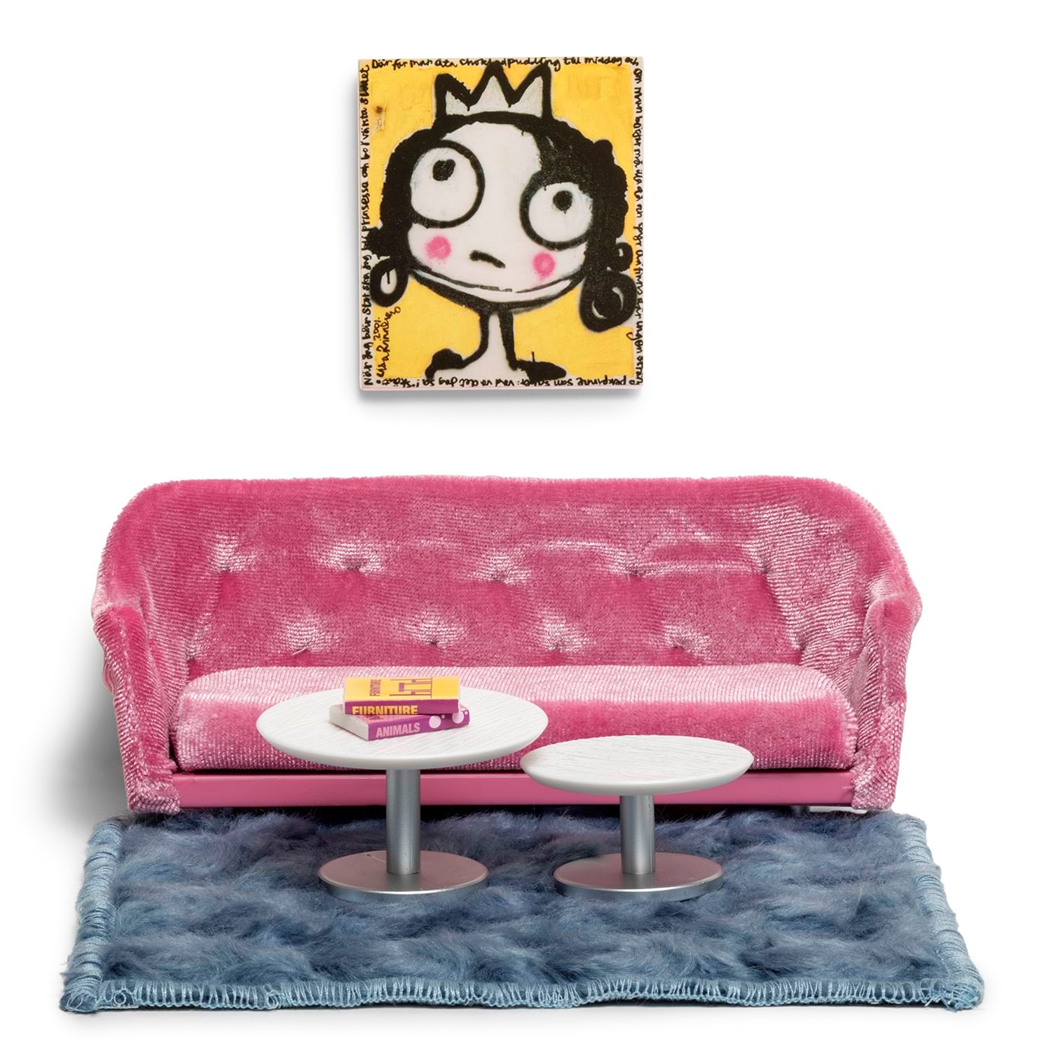 Lundby Living Room Set - Puppen Zubehoer 18021