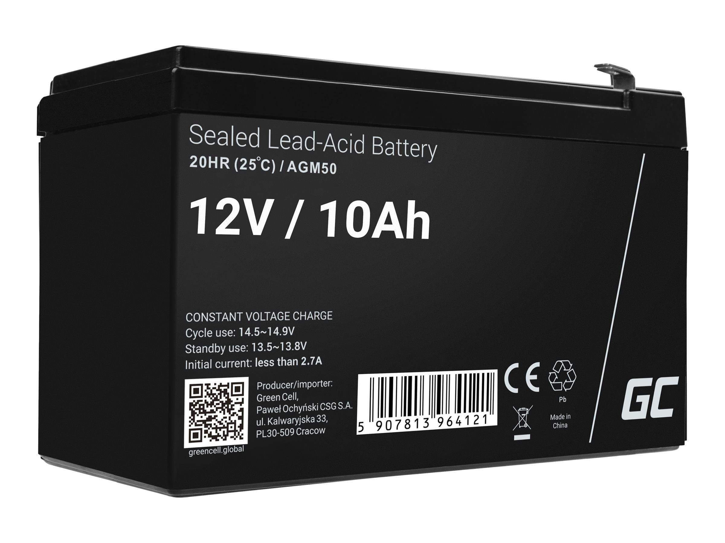 Green Cell Agm50 Agm 12v/10ah Gel Deep Cycle - Usvs