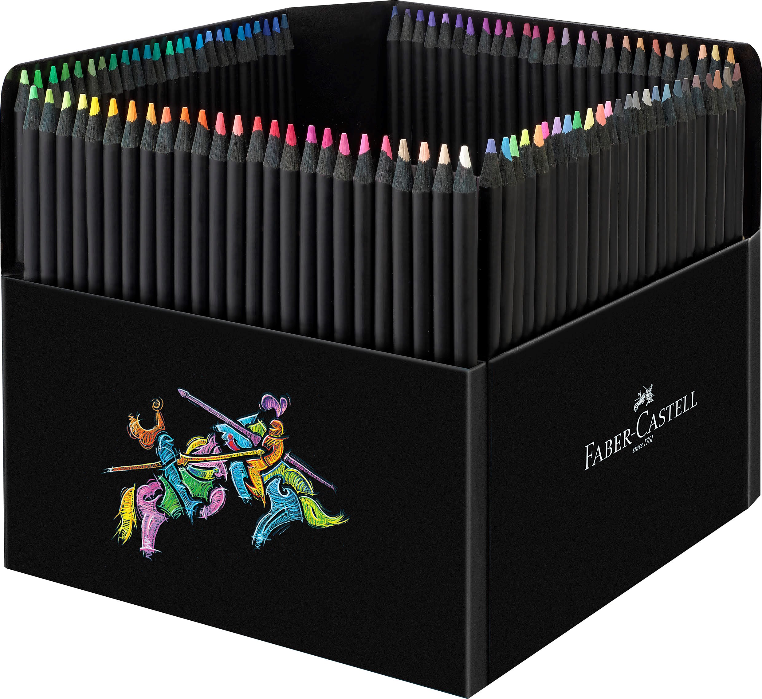 Faber-castell Buntstifte Black Edition 100er - Utensilien Zum Schreiben Und Zeichnen Farbstift 116411