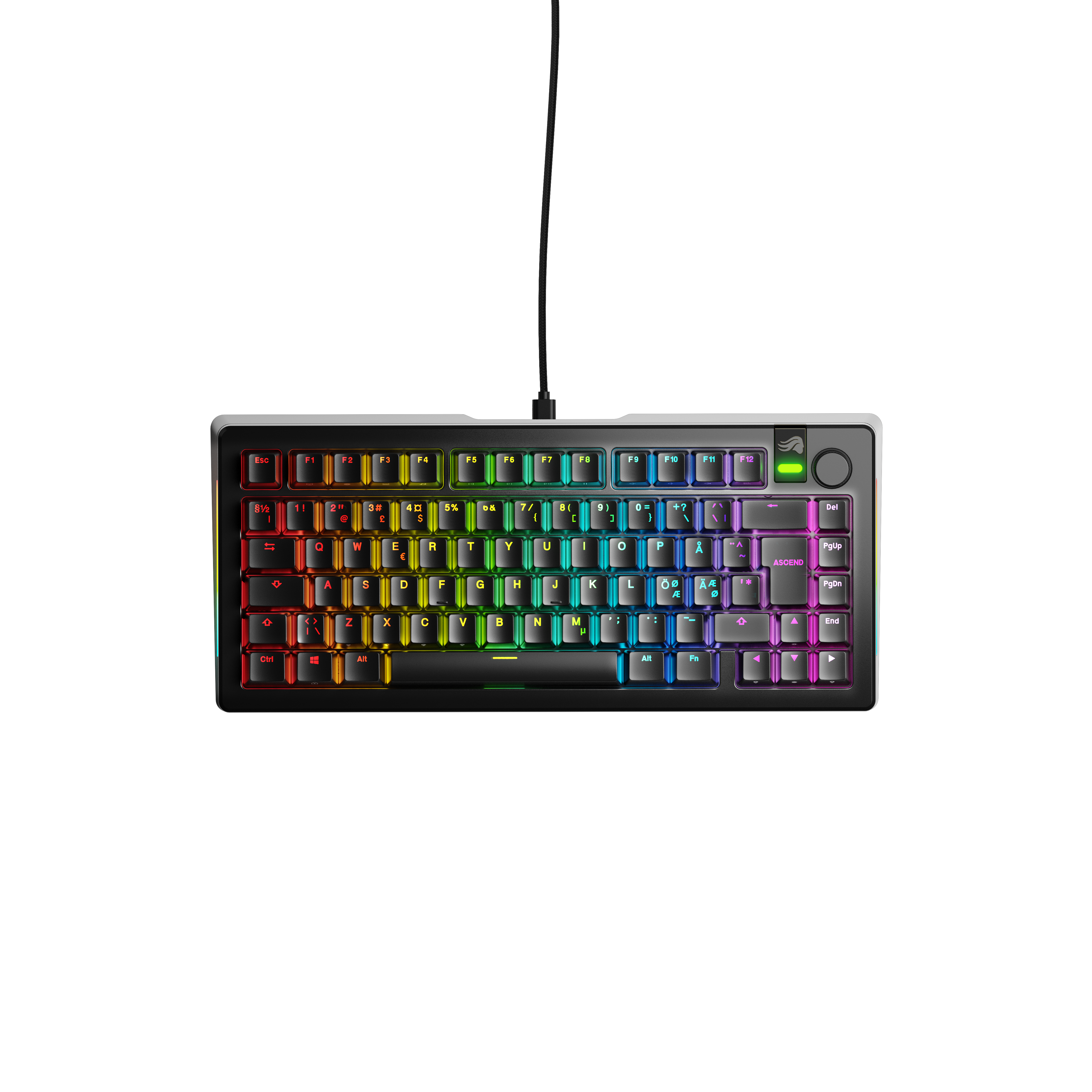 Glorious Gmmk 3 Pro 75% - Gaming Tastatur (Tkl) - 75% - Nordic Iso - Schwarz - Tastaturen