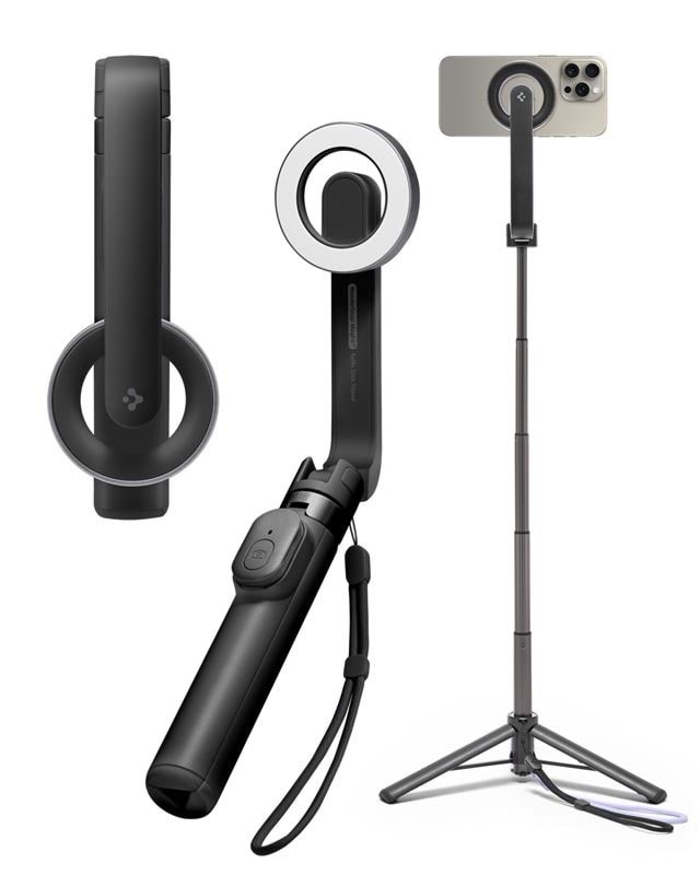 Spigen Magsafe Tripod Selfie Stick - Black - Handys Anderes Zubehoer Amp07656