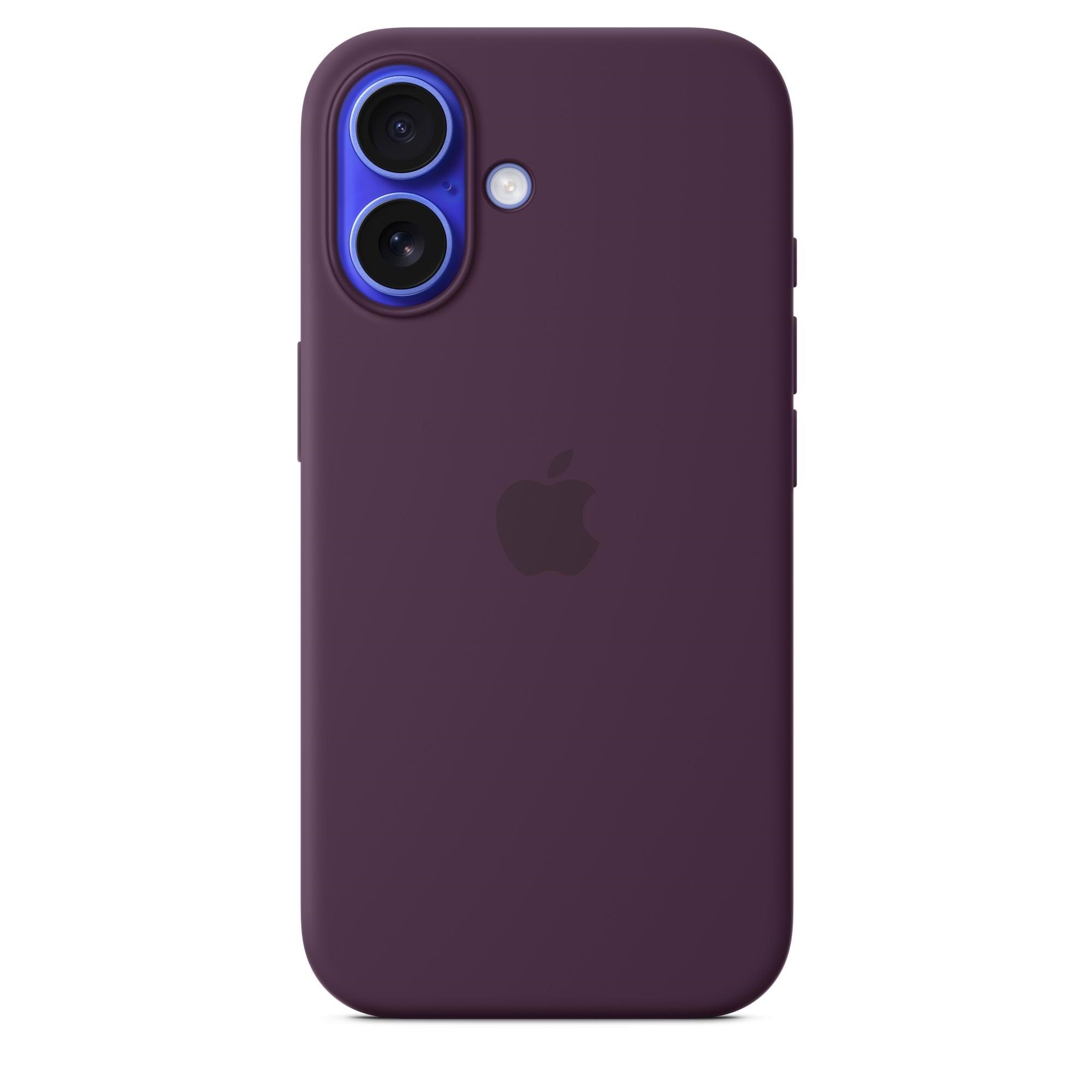 Apple Iphone16 Silicone Case With Magsafe - Plum - Handys Cover Cases