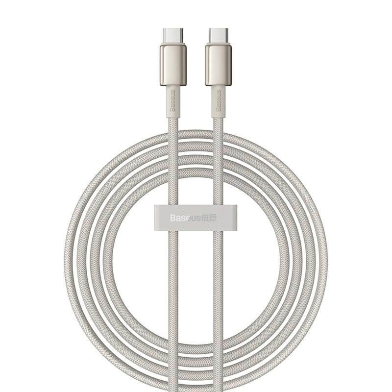 Baseus Usb-c to Usb-c Tungsten Gold Cable 100w 2m (Gold) - Usb Kabel