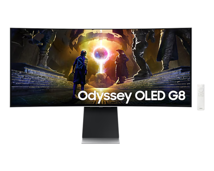 34" Samsung Odyssey Oled G8 S34dg850su - 3440x1440 (Uwqhd) - 175hz - Oled - Bildschirm Silver Ls34dg850suxen