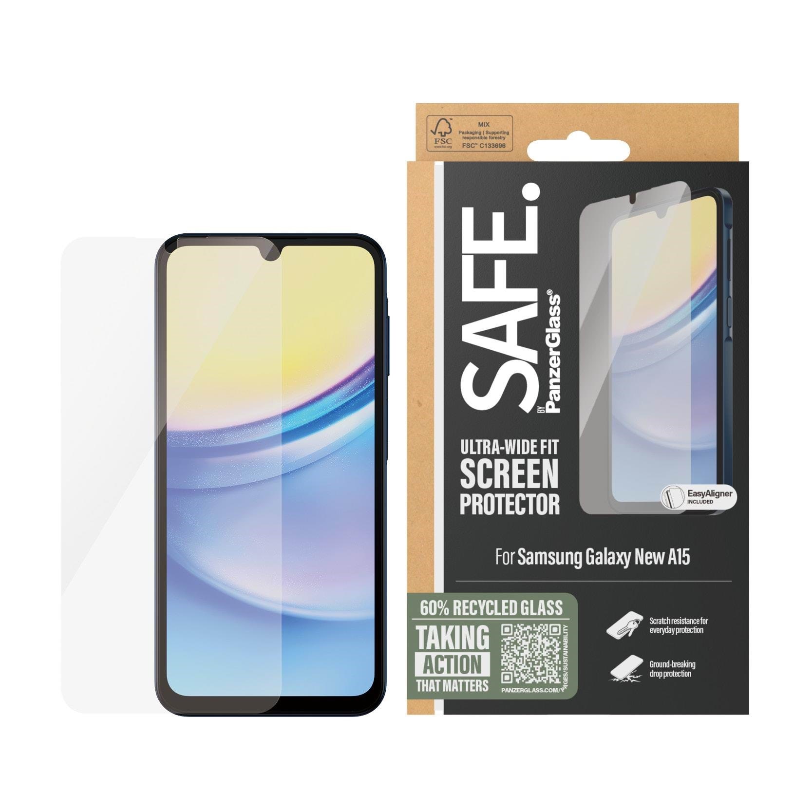 Safe by Panzerglass Screen Protector Samsung Galaxy A16 | A16 5G | Ultra-wide Fit - Handys Schutzfolie Safe93811
