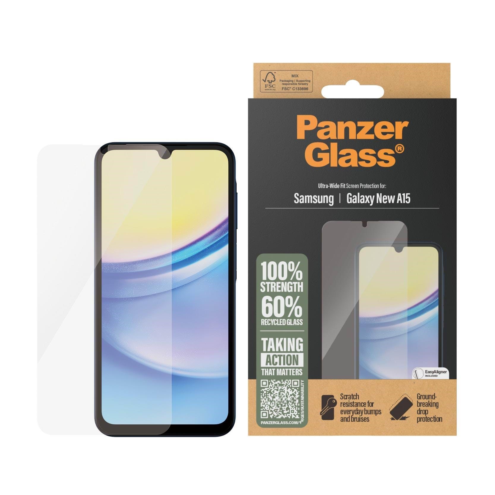 Panzerglass Screen Protector Samsung Galaxy A16 | Ultra-wide Fit - Handys Schutzfolie Panzer3807