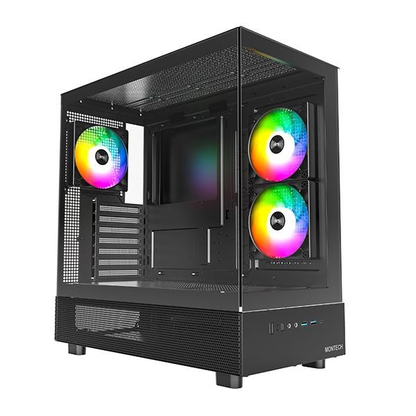 Montech XR TG - Gehäuse - Miditower - Schwarz - Gehaeuse Montech_XR (B)