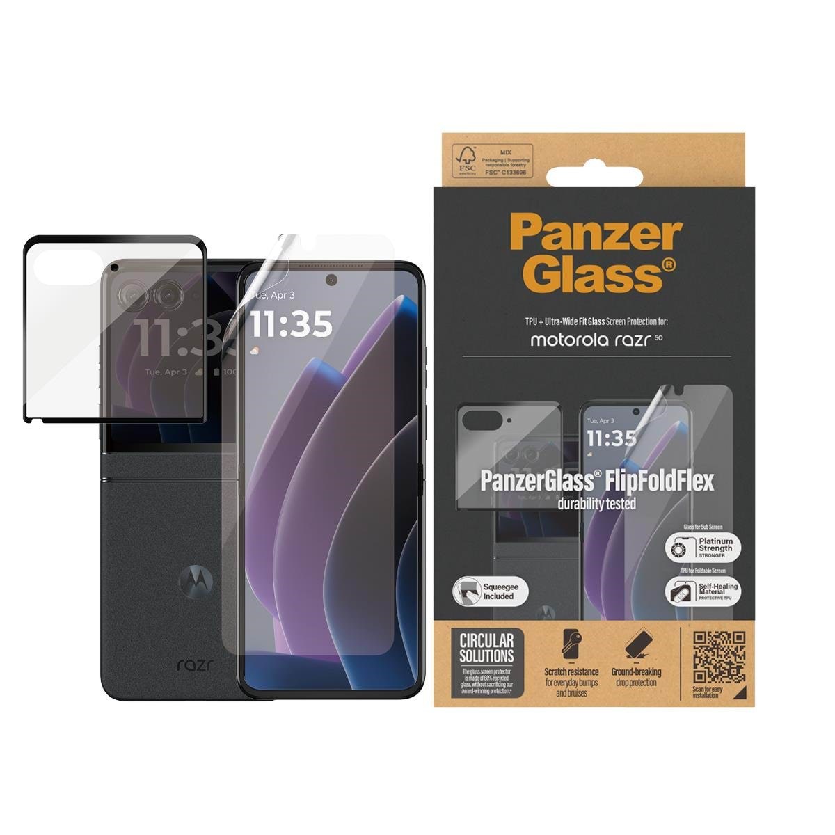 Panzerglass Screen Protector Motorola Razr 50 | Glass & Film - Handys Schutzfolie