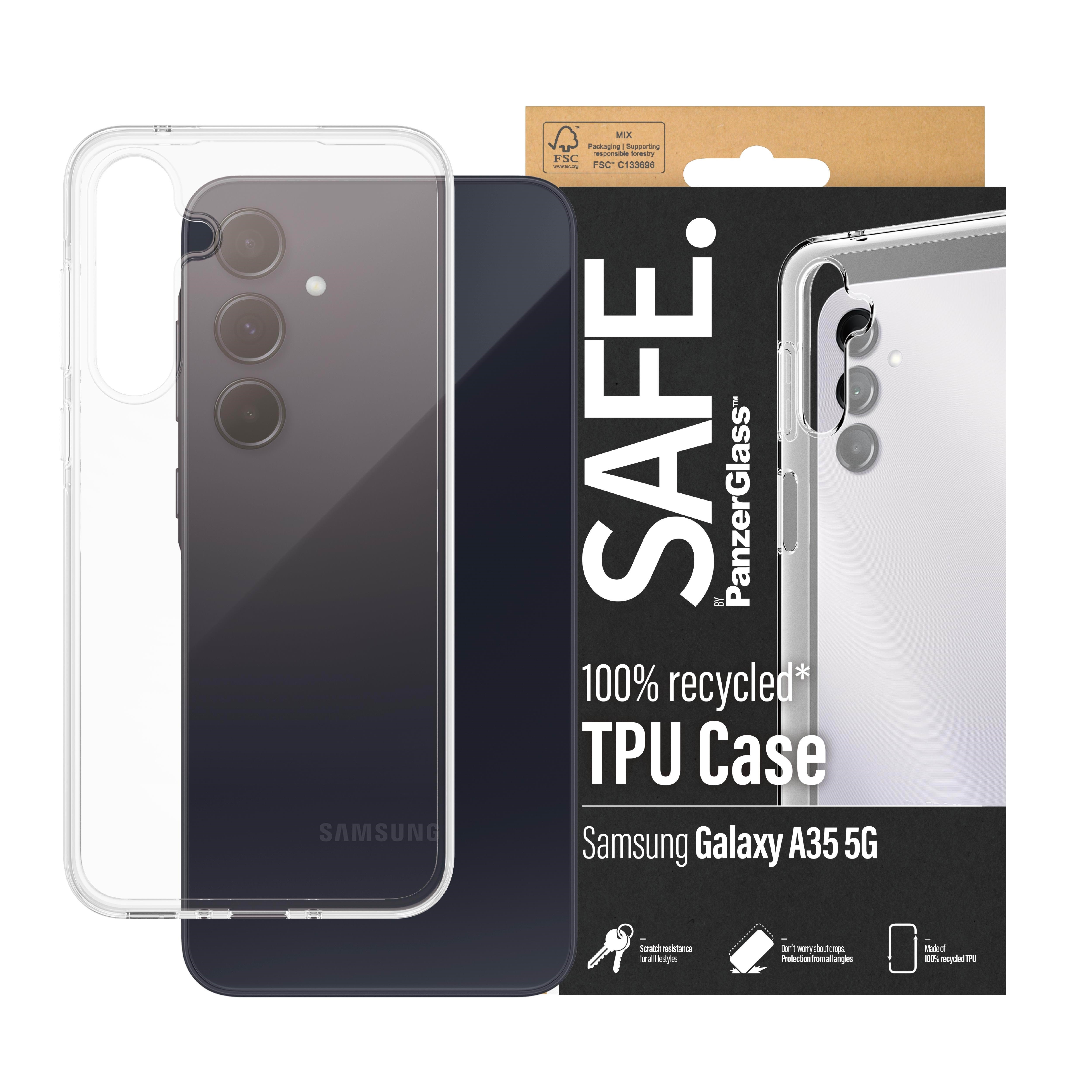 Safe by Panzerglass Tpu Case Samsung Galaxy A35 5G | Transparent - Handys Cover Cases Safe95690