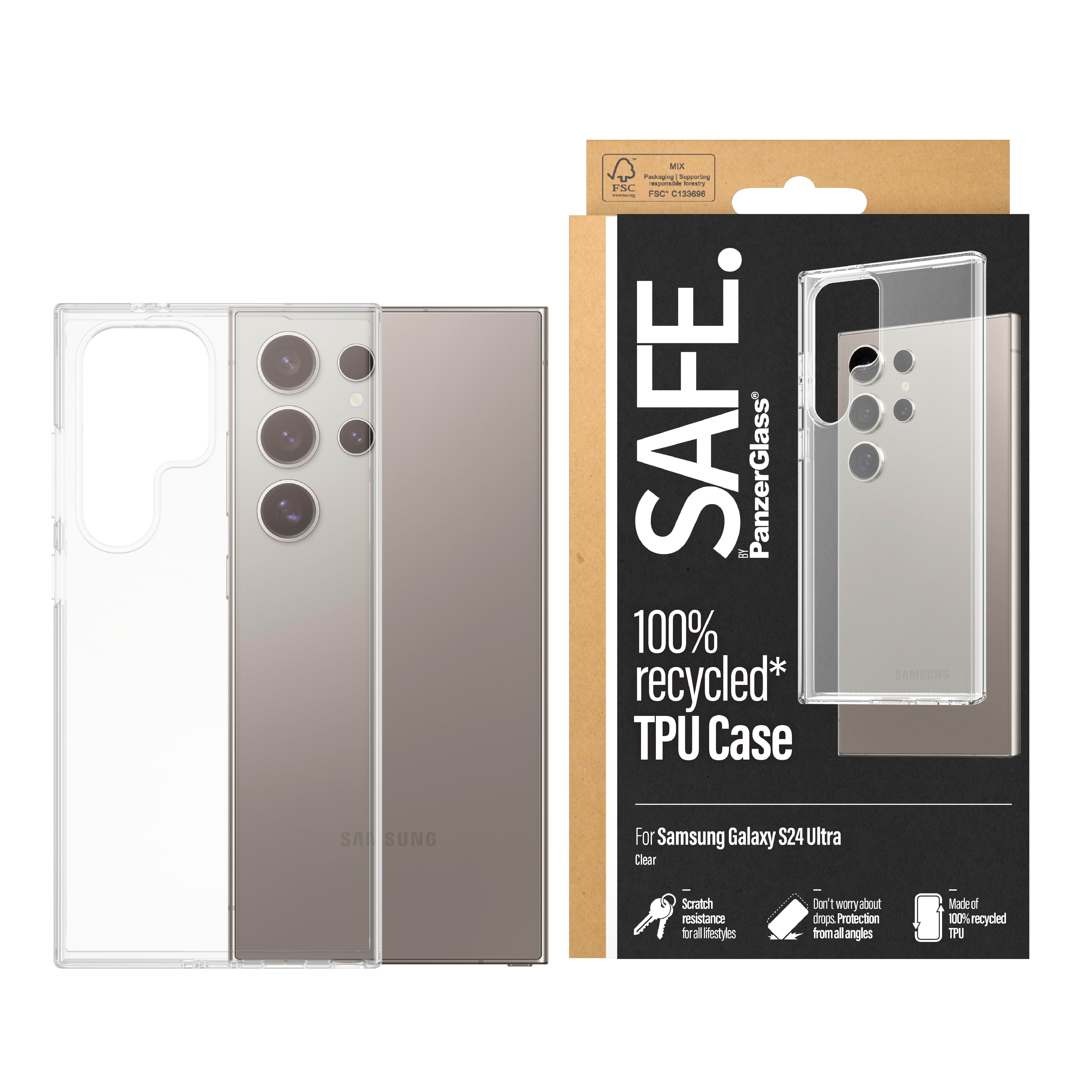 Safe by Panzerglass Tpu Case Samsung Galaxy S24 Ultra | Transparent - Handys Cover Cases
