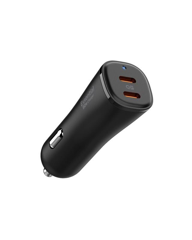 Spigen Essential 50w Car Charger Ev502 - Black - Handys Adapter Und Ladegeraete