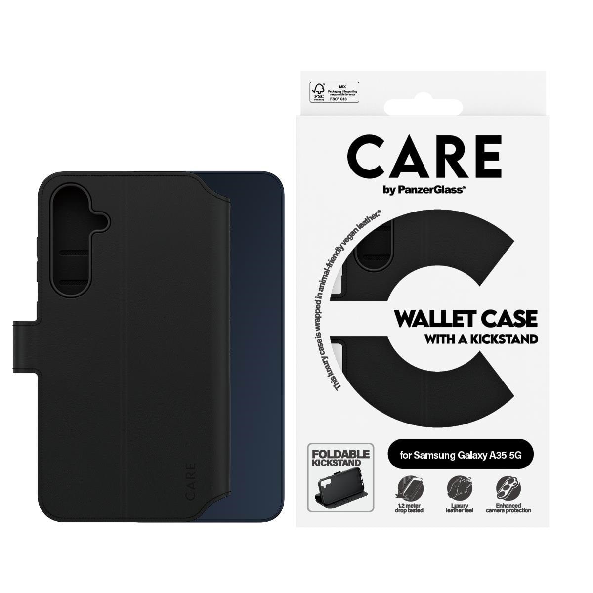 Care by Panzerglass Feature Wallet Case w. Kickstand Samsung Galaxy A35 5G - Handys Cover Cases