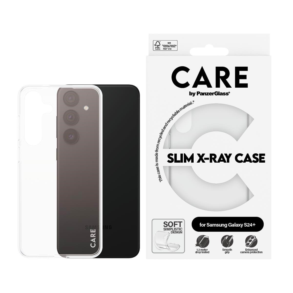 Care by Panzerglass Fashionable Case Transparent X-ray Soft Basic Samsung Galaxy S24+ - Handys Cover Cases Panzer1961