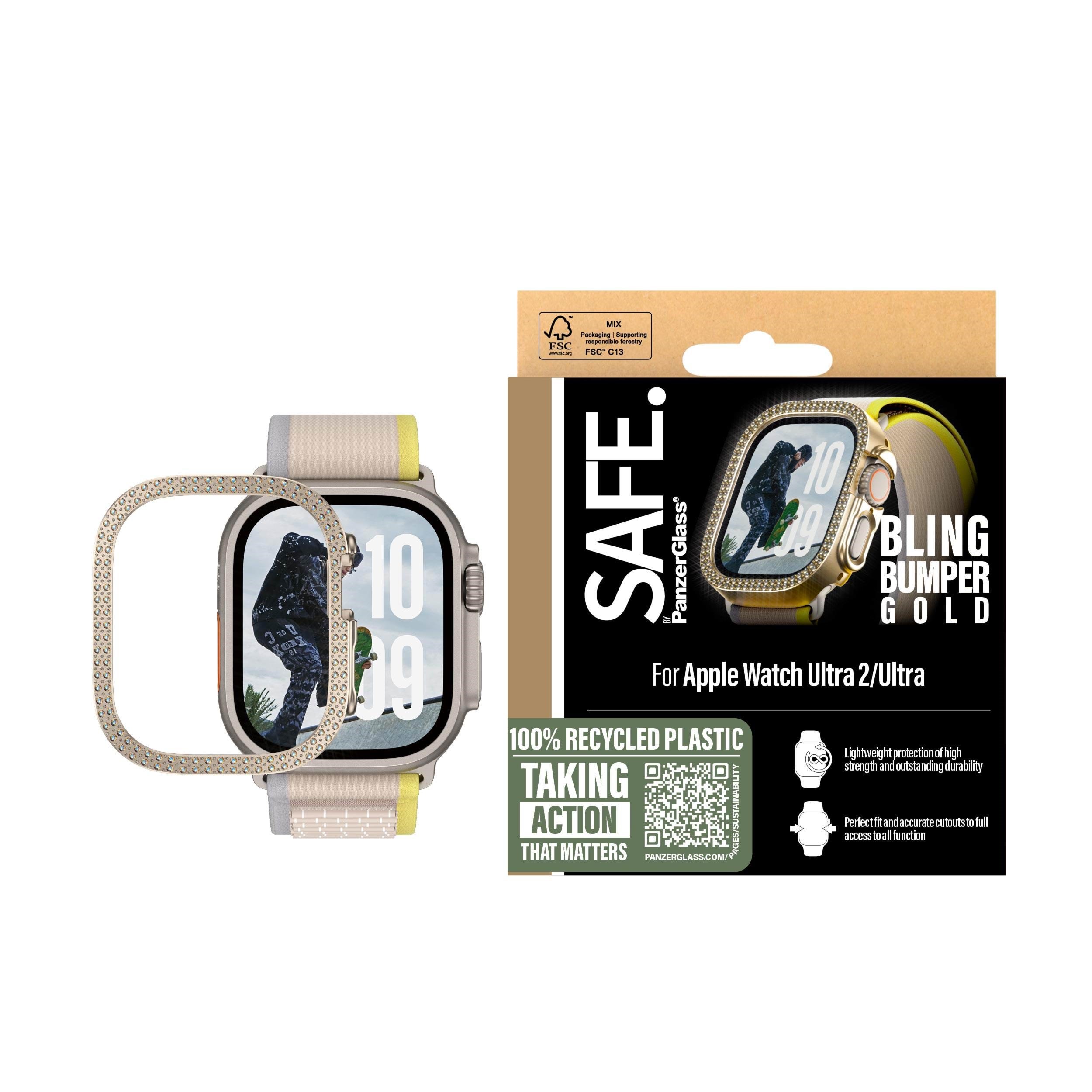 Safe by Panzerglass Bling Bumper Gold Apple Watch Ultra 2 - Smartwatch Accessories