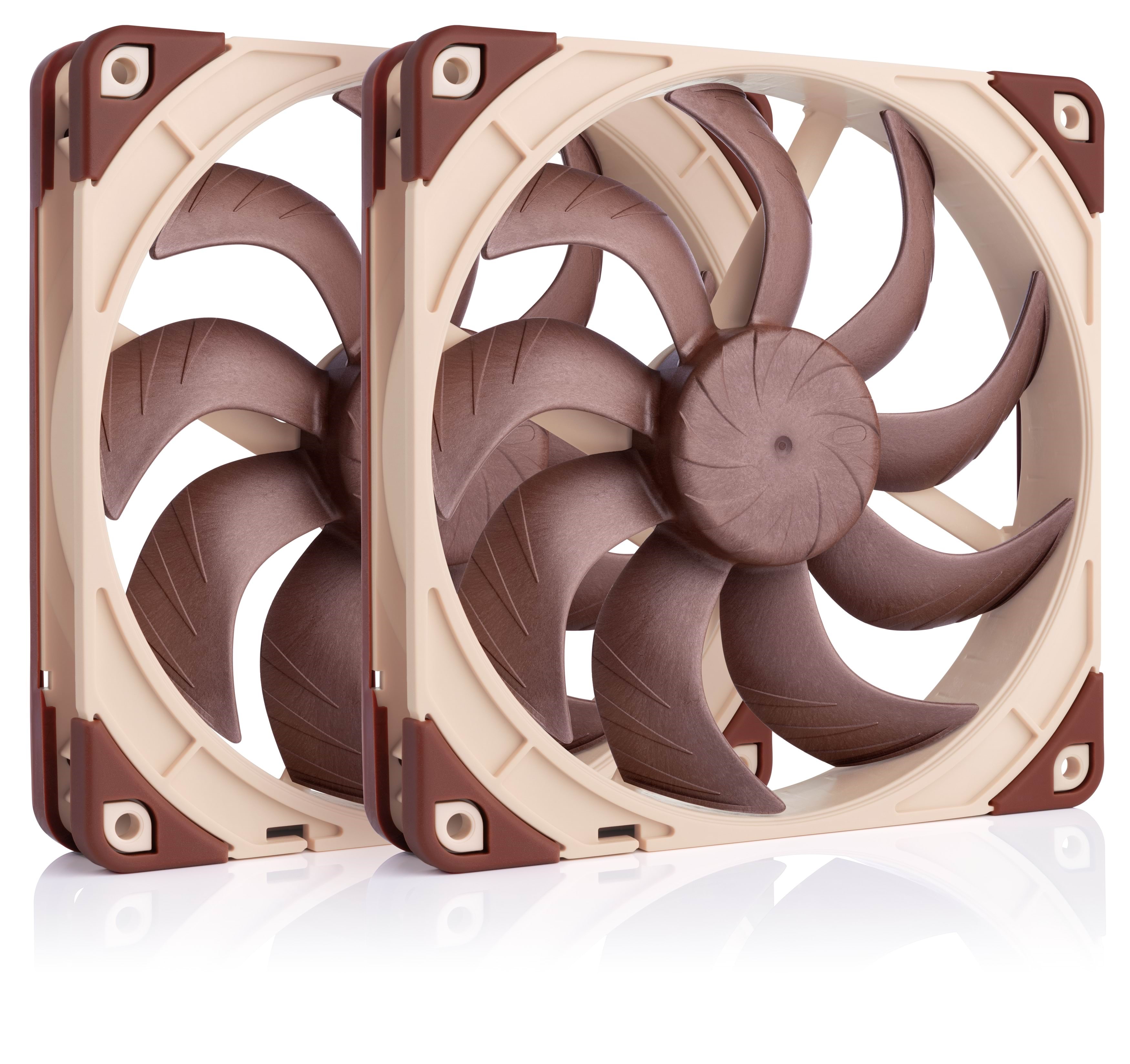 Noctua Nf-a14x25 G2 Pwm Sx2-pp (2-pack) - Gehäuselüfter - 140mm - Braun - 25 Dba - Gehaeuseluefter