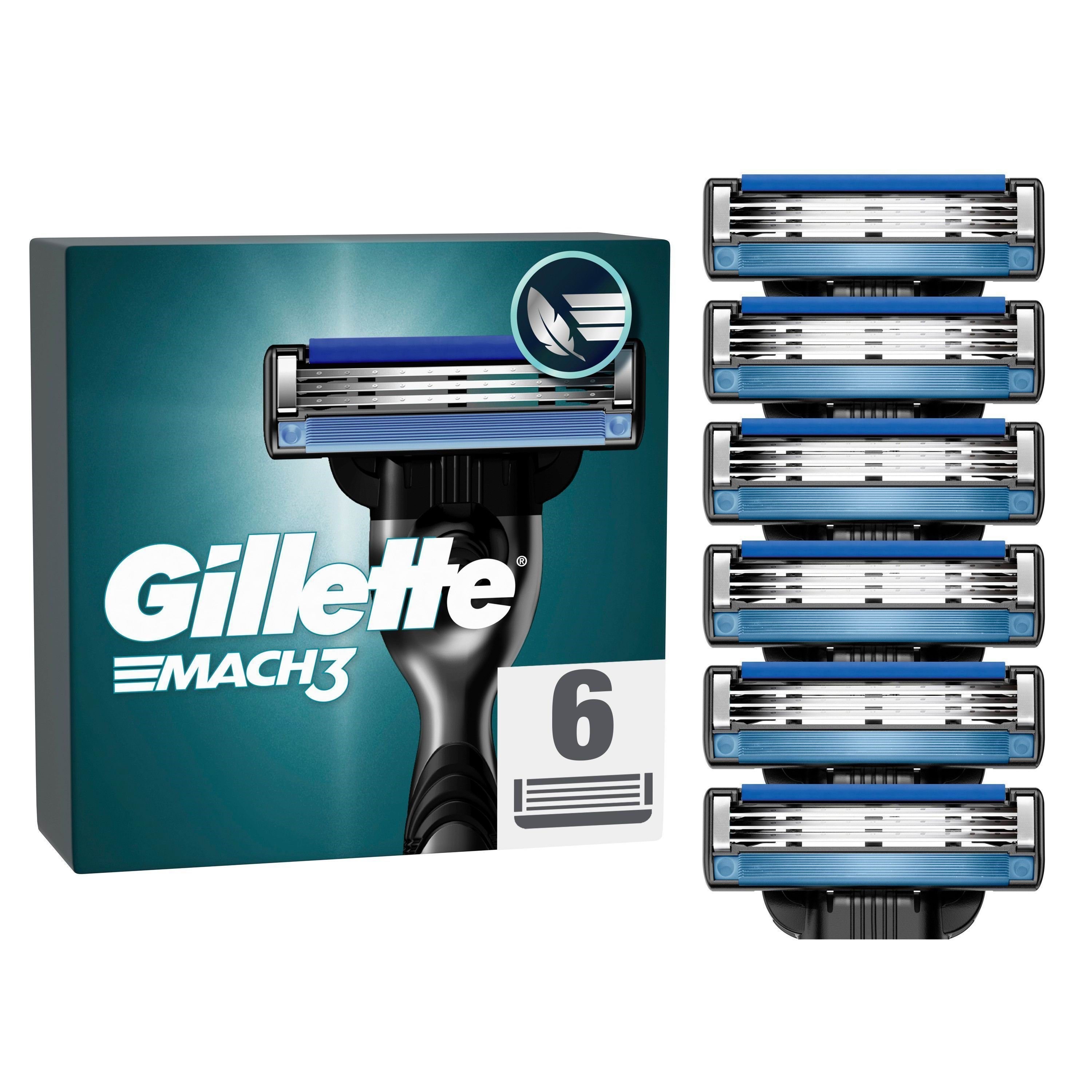 Gillette Mach3 Base 6 Pcs - Rasierausstattung