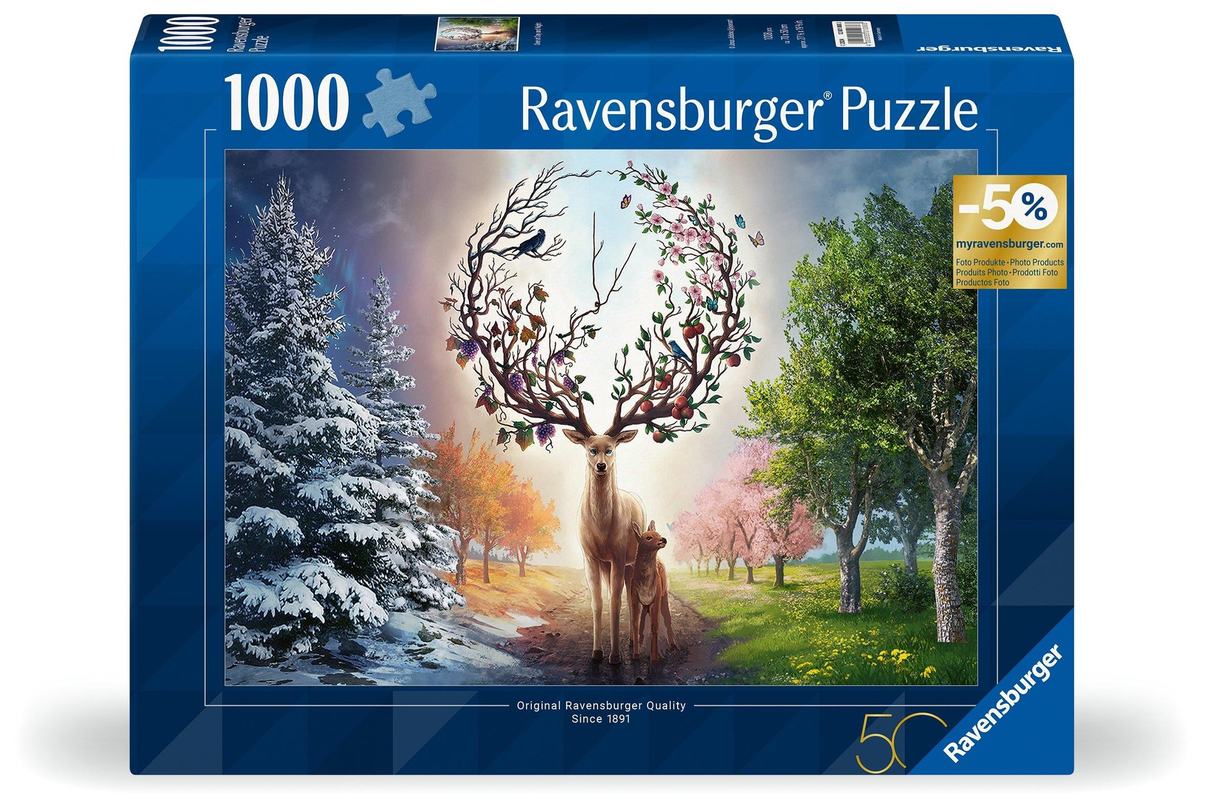 Ravensburger Puzzle The Magical Deer And The Four Seasons 1000p