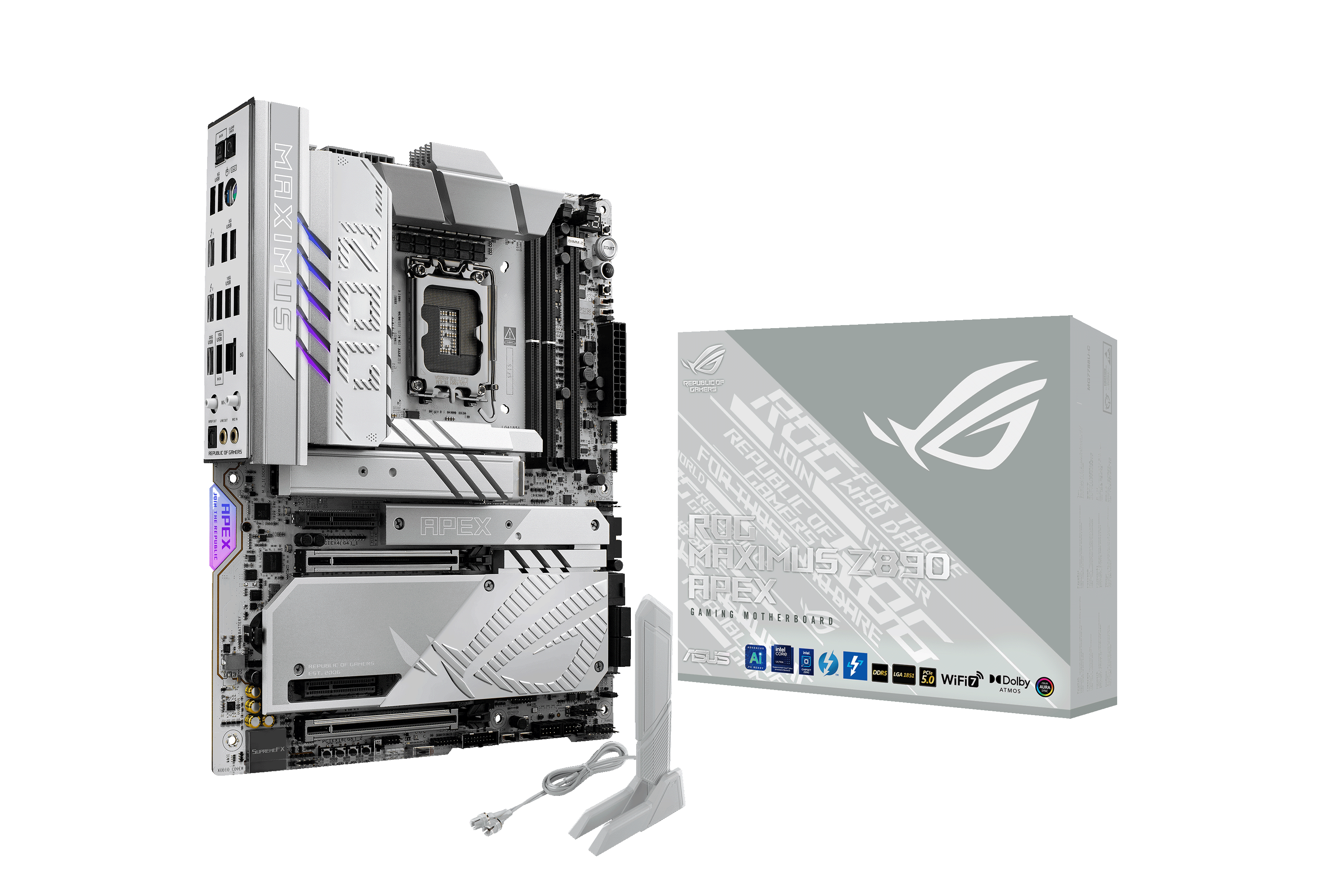 Asus Rog Maximus Z890 Apex Mainboard - Intel Z890 - Intel Lga1851 - Ddr5 Ram - Atx 90mb1ip0-m0eay0