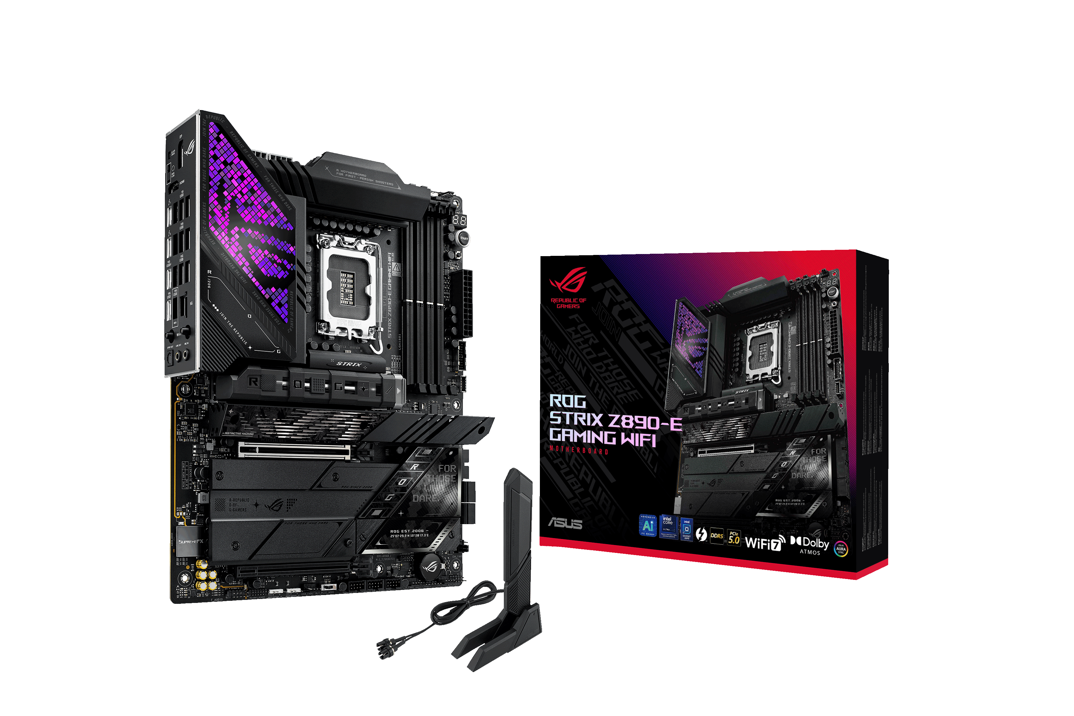 Asus Rog Strix Z890-e Gaming Wifi Mainboard - Intel Z890 - Intel Lga1851 - Ddr5 Ram - Atx 90mb1im0-m0eay0