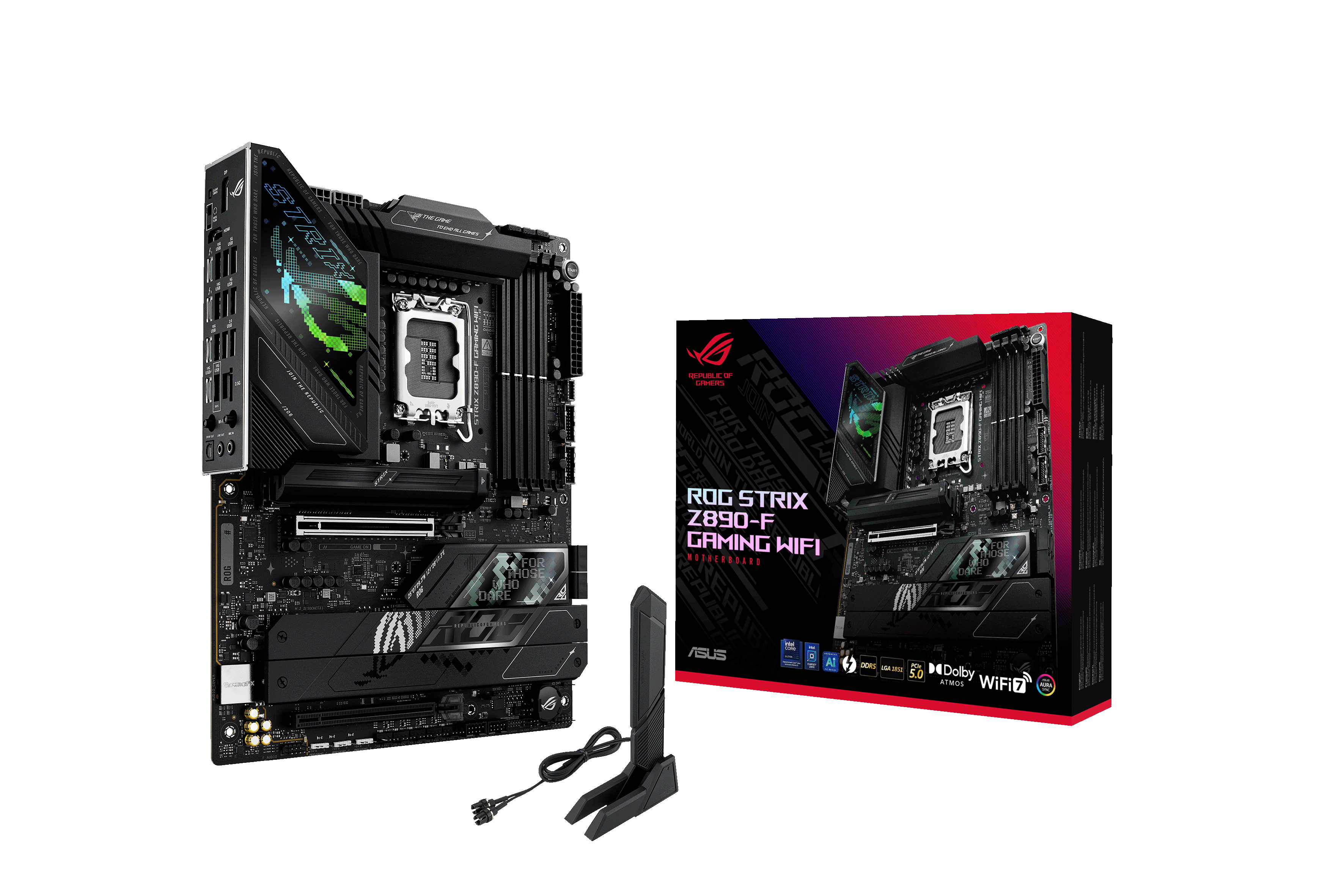 Asus Rog Strix Z890-f Gaming Wifi Mainboard - Intel Z890 - Intel Lga1851 - Ddr5 Ram - Atx