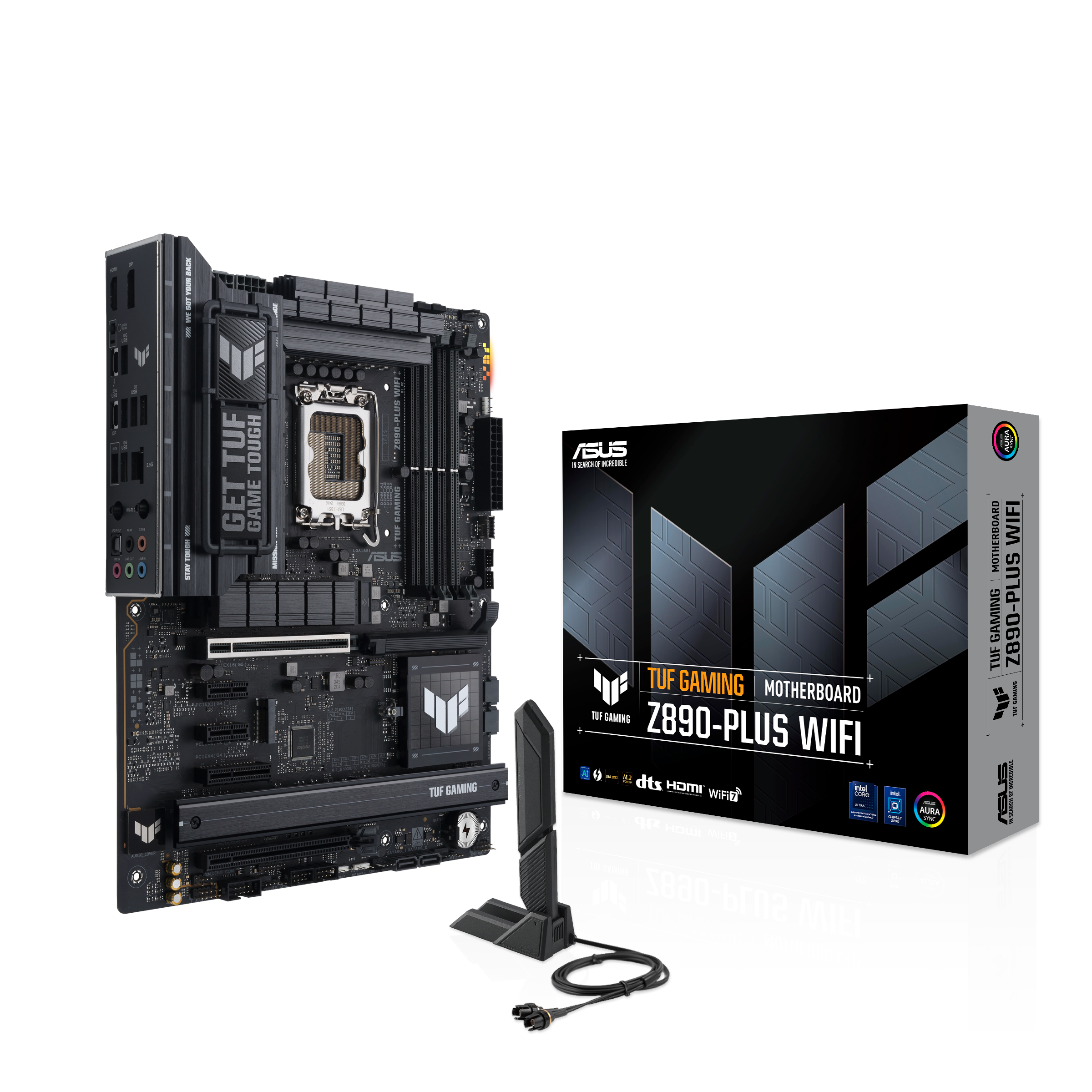 Asus Tuf Gaming Z890-plus Wifi Mainboard - Intel Z890 - Intel Lga1851 - Ddr5 Ram - Atx