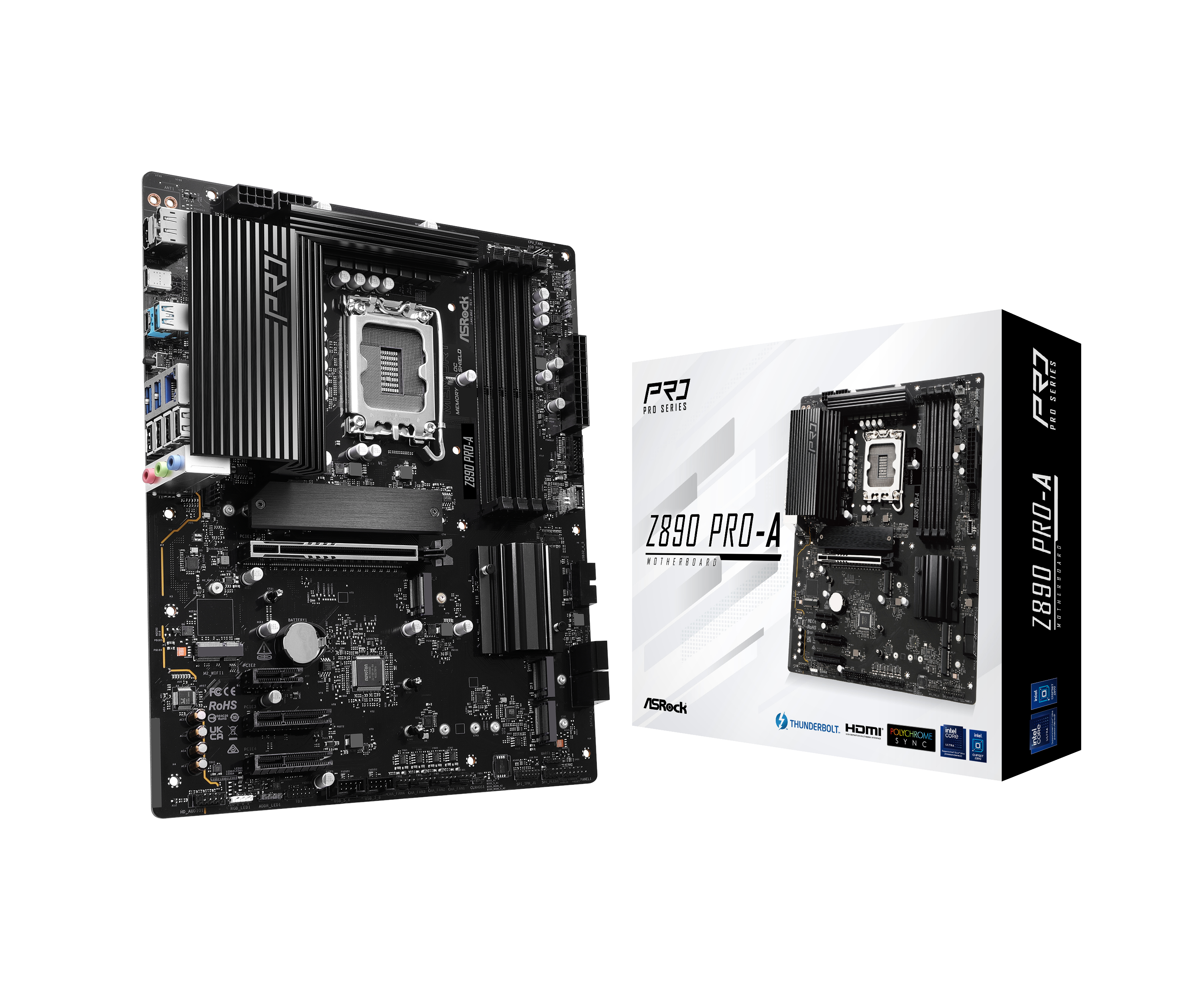 Asrock Z890 Pro-a Mainboard - Intel Z890 - Intel Lga1851 - Ddr5 Ram - Atx