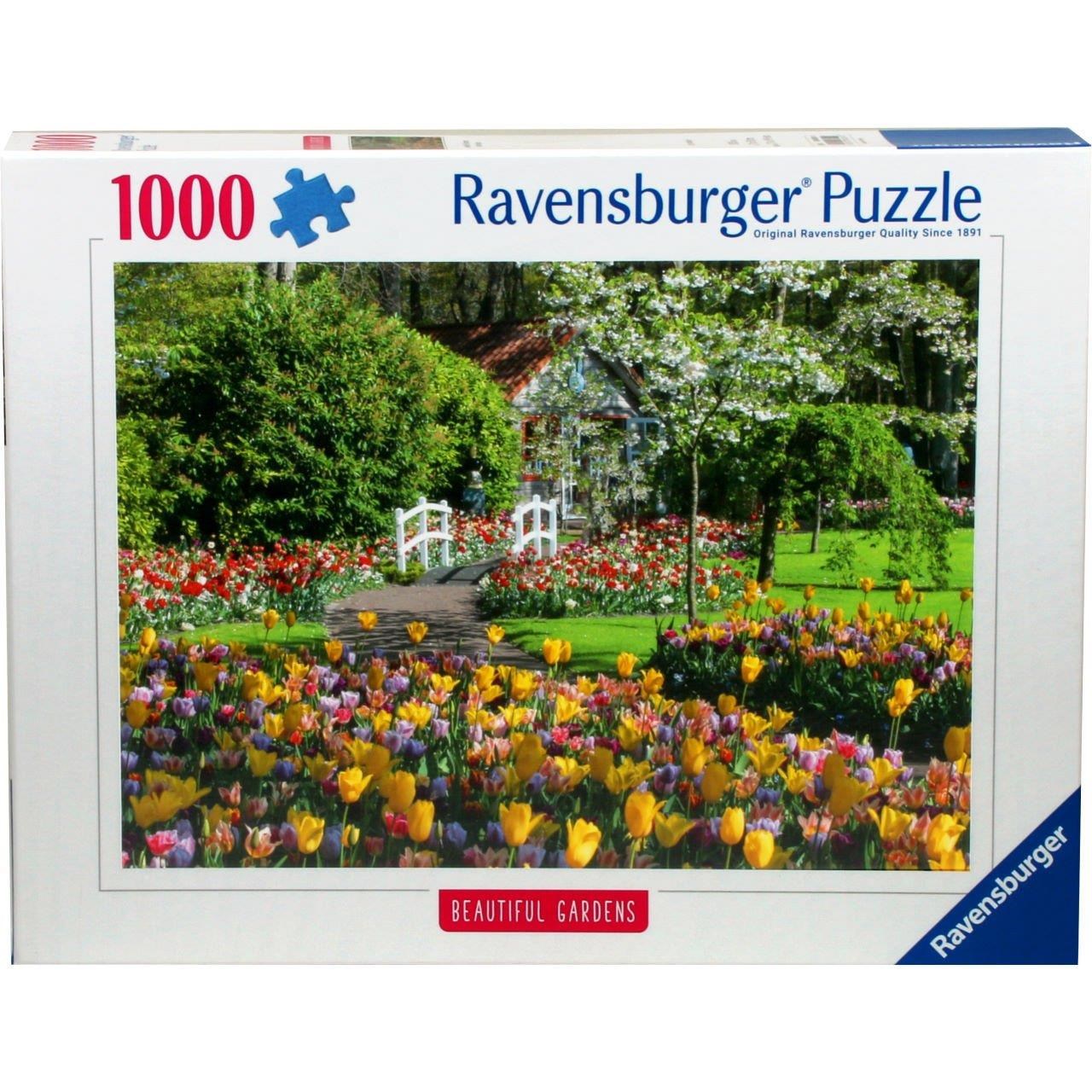 Ravensburger Puzzle Beautiful Gardes - Keukenhof Gardens - Netherlands 1000p