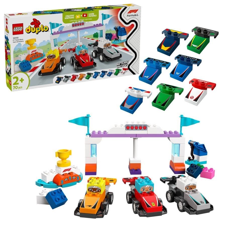 Lego Duplo 10445 F1 Team Rennautos Mit Rennfahrern