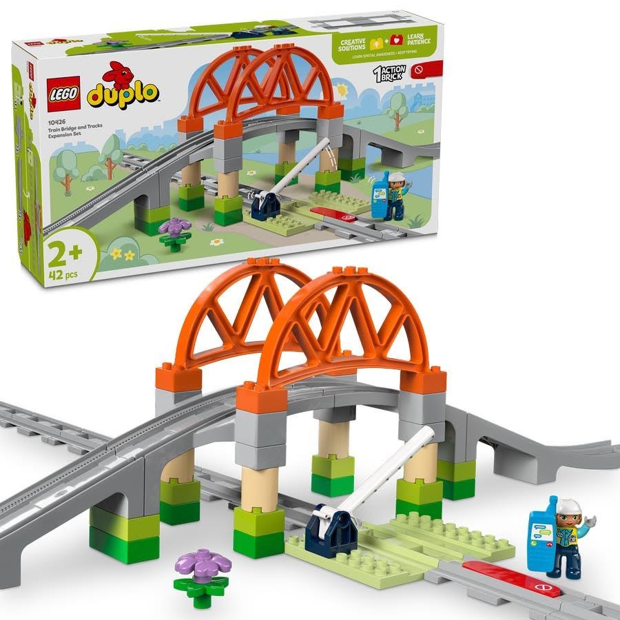 Lego Duplo 10426 Eisenbahnbrücke Und Schienen - Erweiterungsset