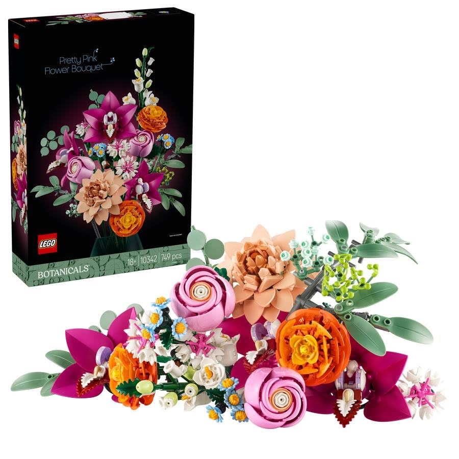 Lego Botanicals 10342 Schöner Rosafarbener Blumenstrauß