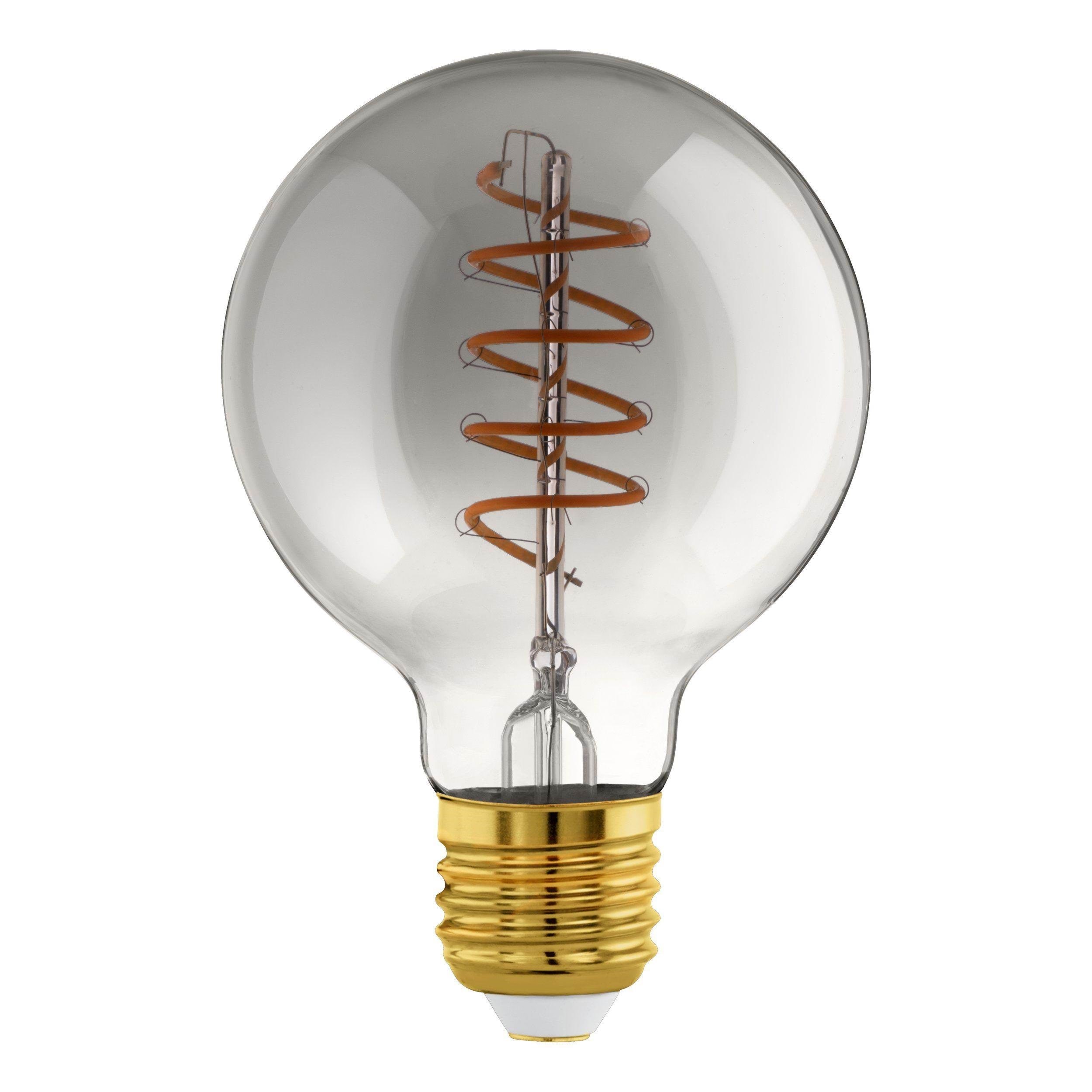 Eglo Connect-z Led G80 Spiral 4W 2000k E27 Smoky - Smart Home 110286