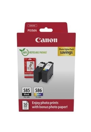 Canon PG 585/cl-586 / 6205c004 Photo Value Pack - Papier Fotopapier Und Etiketten