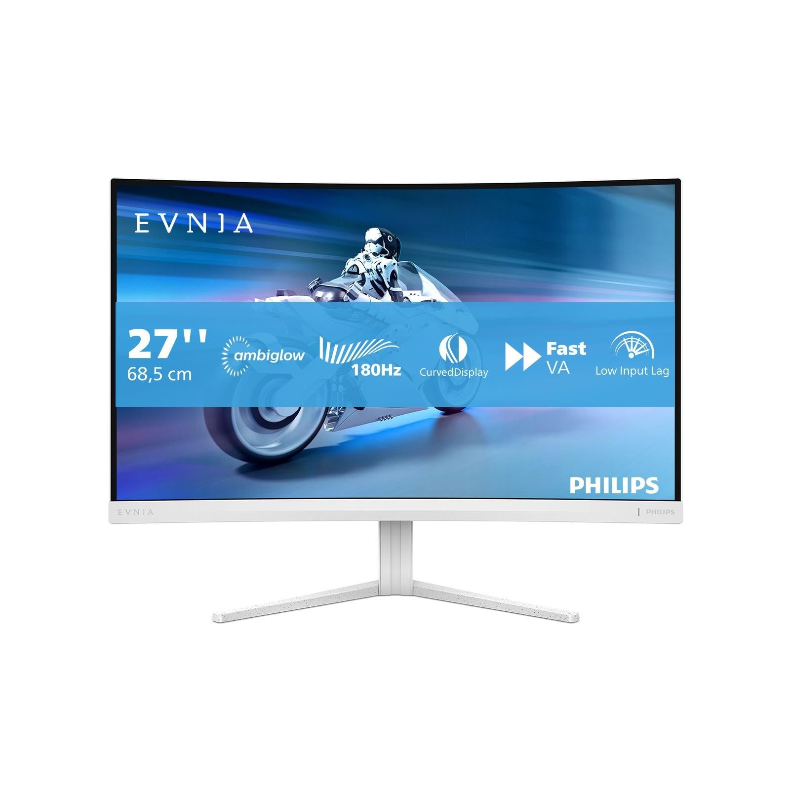 27" Philips Evnia 5000 27m2c5201l - 1920x1080 (Fhd) - 180hz - VA - Bildschirm White 27m2c5201l/00