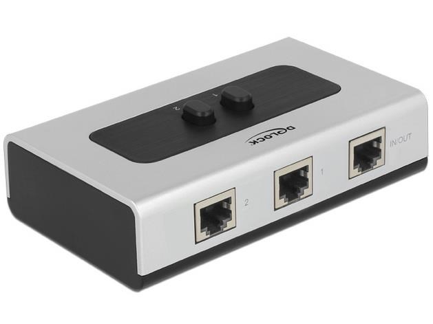 Delock Switch Rj45 10/100/1000 2 Port Manual Bidirectional - Switches