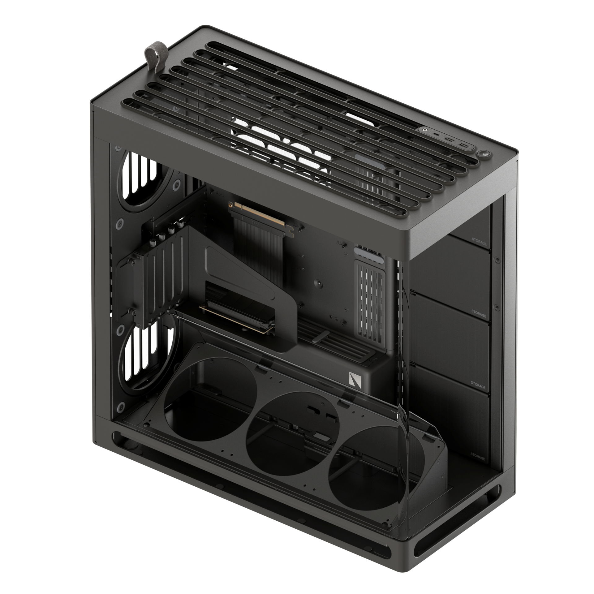 Havn HS 420 Vgpu Black - Gehäuse - Miditower - Schwarz - Gehaeuse Hvn-ca-hs420-08