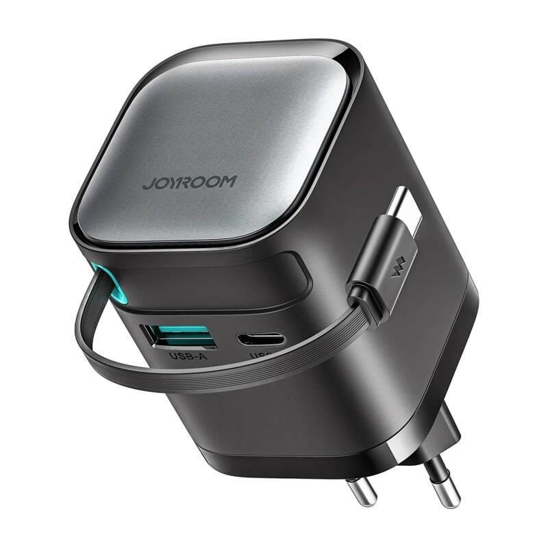 Joyroom Power Charger With Retractable Cable 65w Tcl02 Gan - Handys Adapter Und Ladegeraete