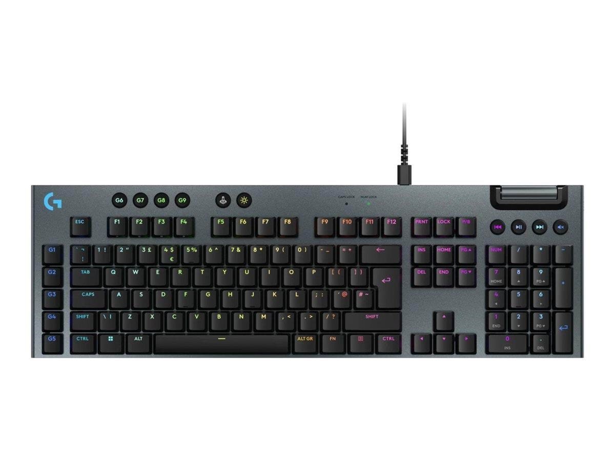 Logitech G915 X Wired - Tactile - Full-size - Gaming Tastatur - Full-size - Englisch - Schwarz - Tastaturen 920-012941