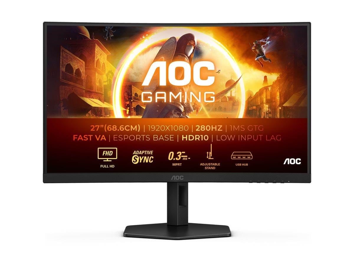 27" Aoc C27g4zxu - 1920x1080 (Fhd) - 280hz - VA - Bildschirm Black