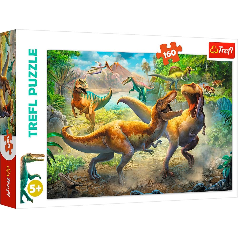 Trefl Puzzle - Fighting Tyrannosaurs (160 Pieces) 2D Puzzles