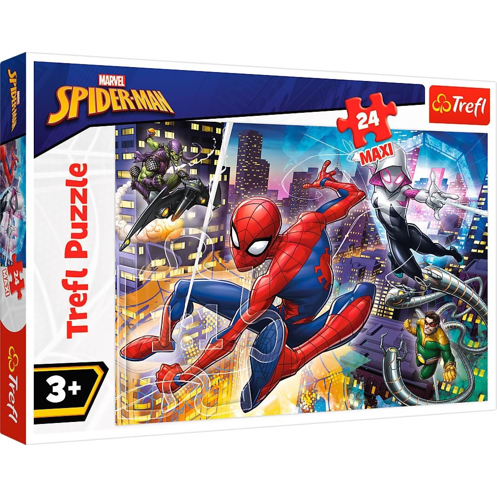 Trefl Puzzle - Spider-man - Fearless Spider-man (24 Maxi Pieces) 2D Puzzles