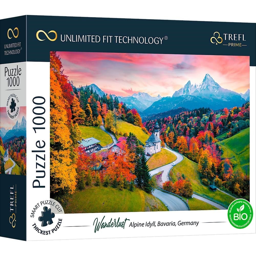 Trefl Puzzle - Unlimited Fit - At The Foot of Alps Bavaria Germany (1000 Pieces) 2D Puzzles