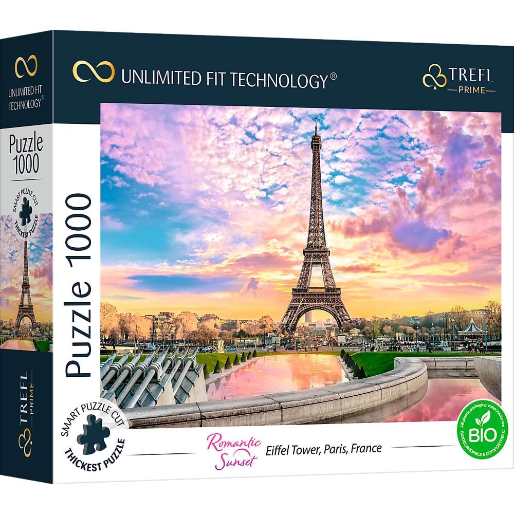 Trefl Puzzle - Unlimited Fit - Eiffel Tower Paris France (1000 Pieces) 2D Puzzles