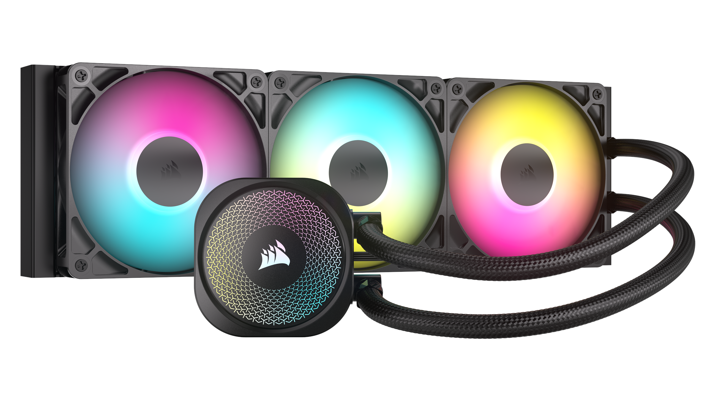 Corsair Nautilus 360 Argb Black - Cpu-wasserkühlung - Max 36 Dba - Cpu Kuehler Schwarz Mit Rgb-licht Cw-9060093-ww