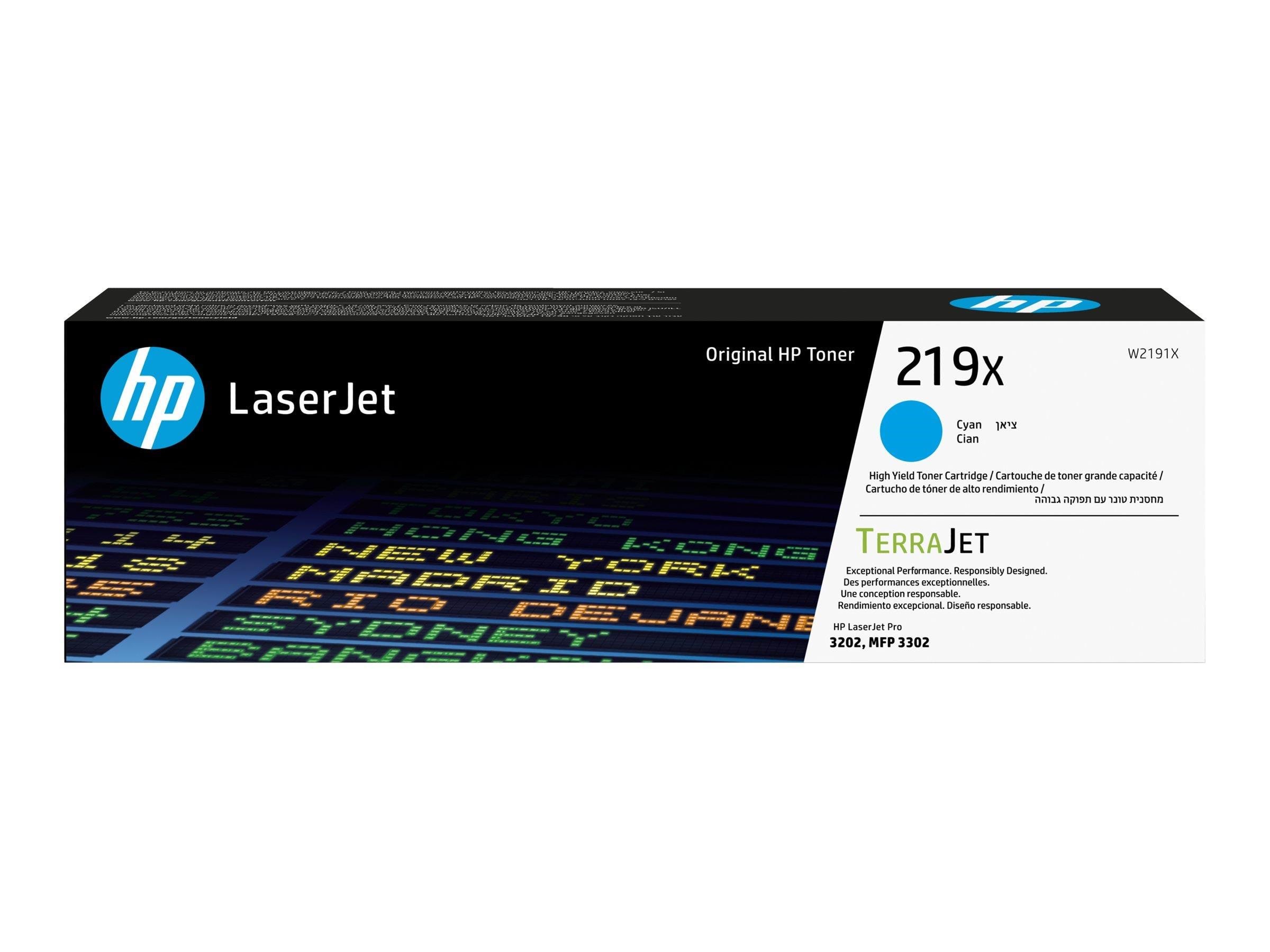 HP 219x / W2191x High Capacity Cyan Toner - Druckerzubehoer Tinte Toner