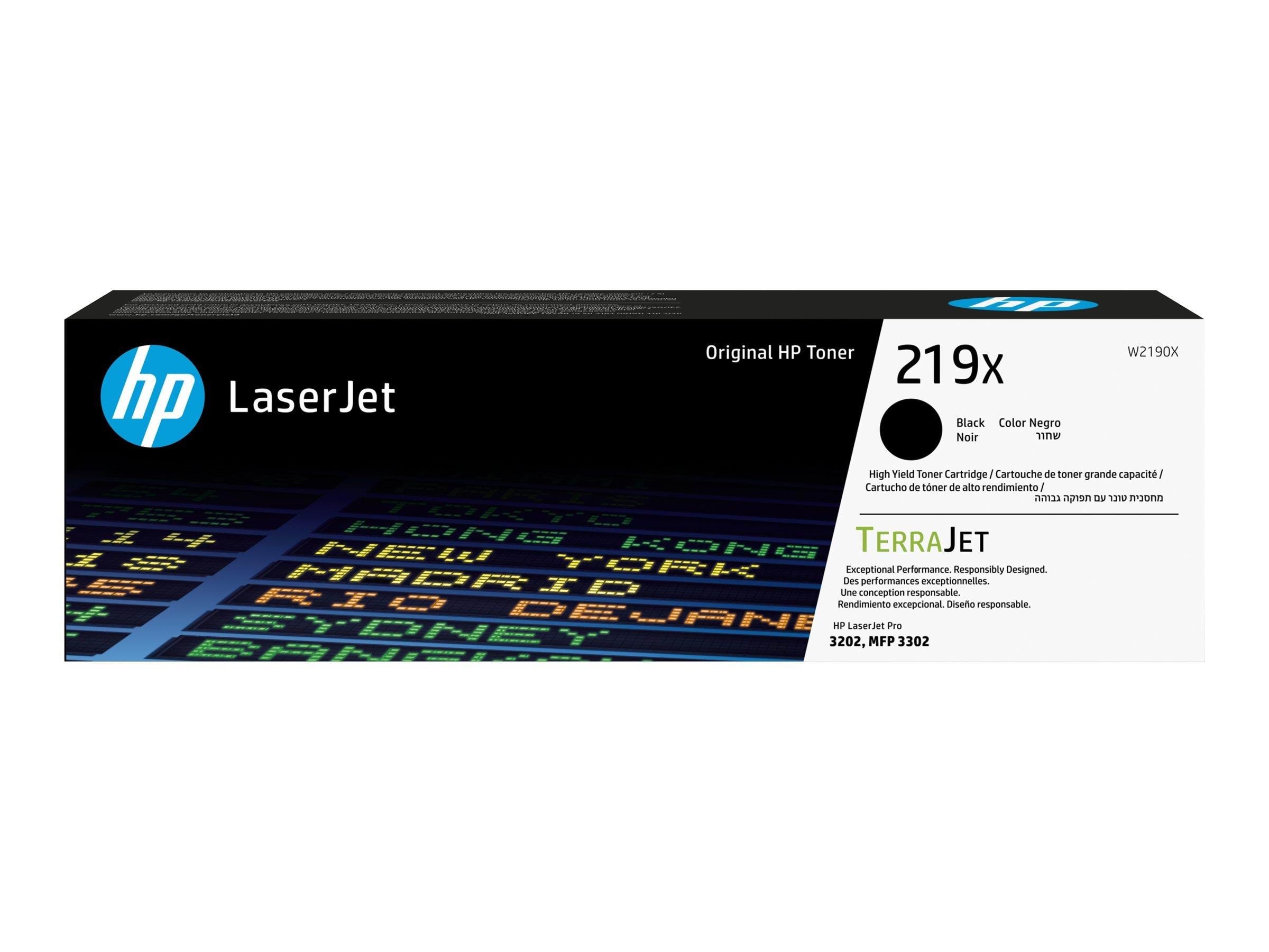 HP 219x / W2190x High Capacity Black Toner - Druckerzubehoer Tinte Toner Schwarz