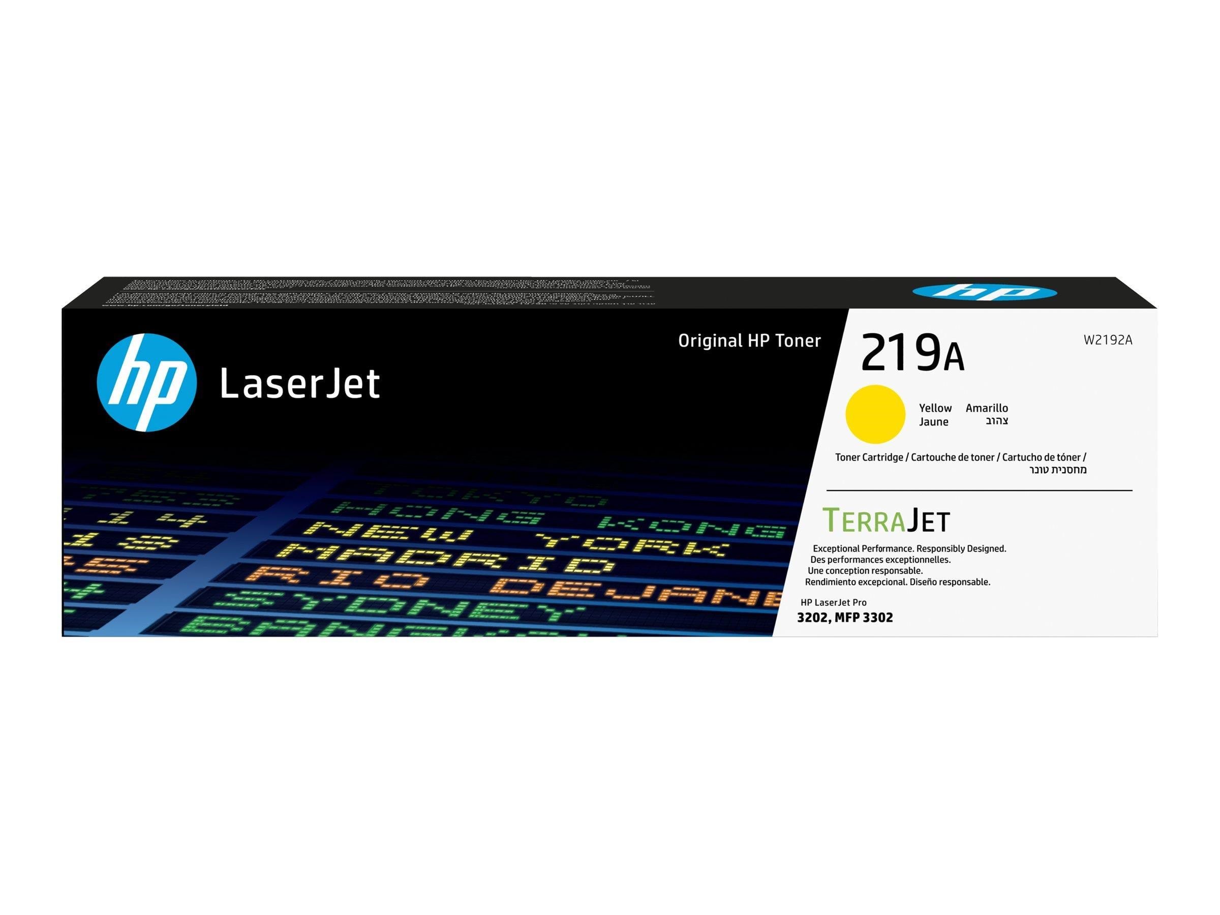 HP 219a / W2192a Yellow Toner - Druckerzubehoer Tinte Toner
