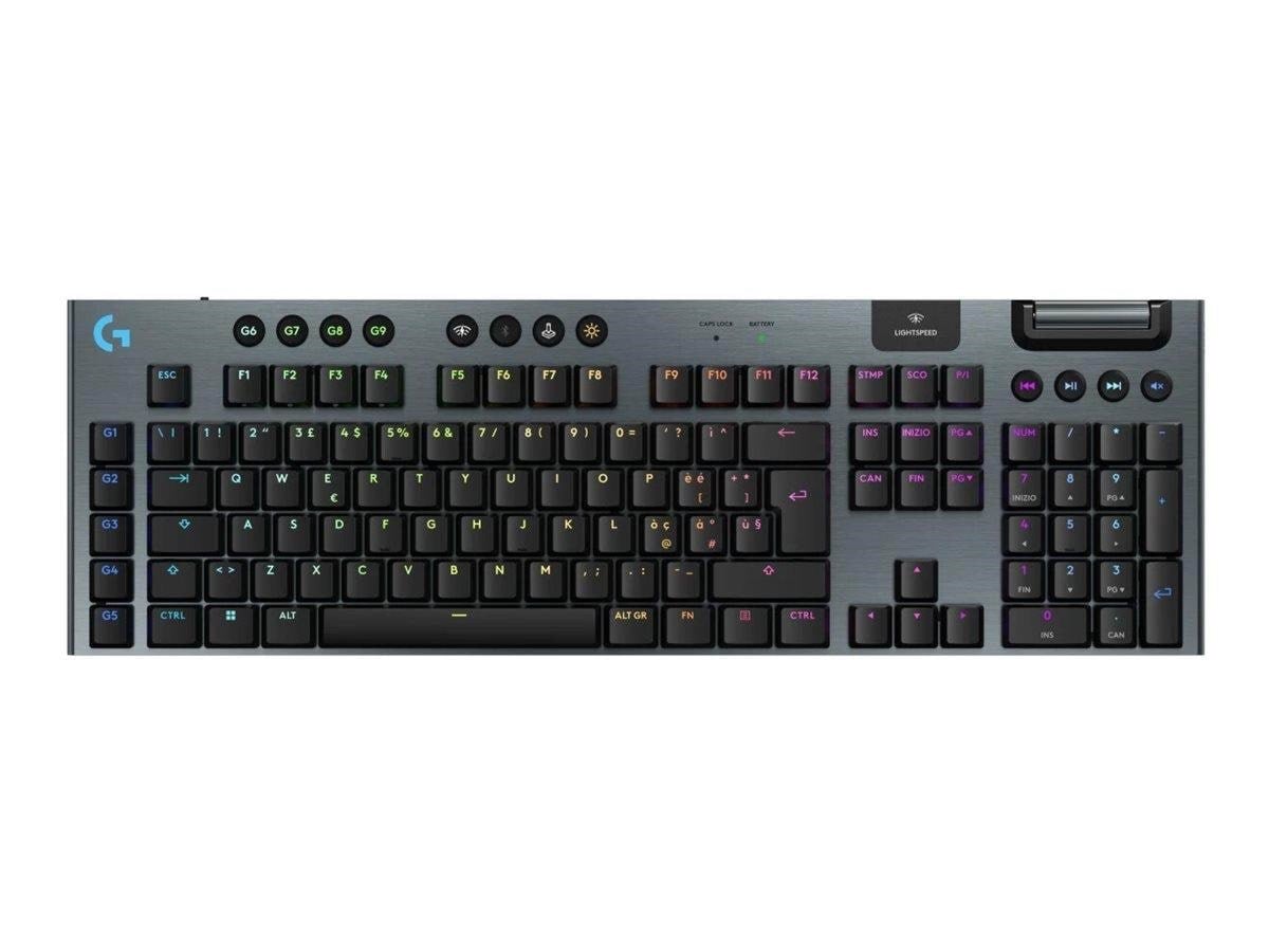 Logitech G915 X Lightspeed - 100% Full-size - Tactile - Gaming Tastatur - Full-size - Italienisch - Schwarz - Tastaturen 920-012679