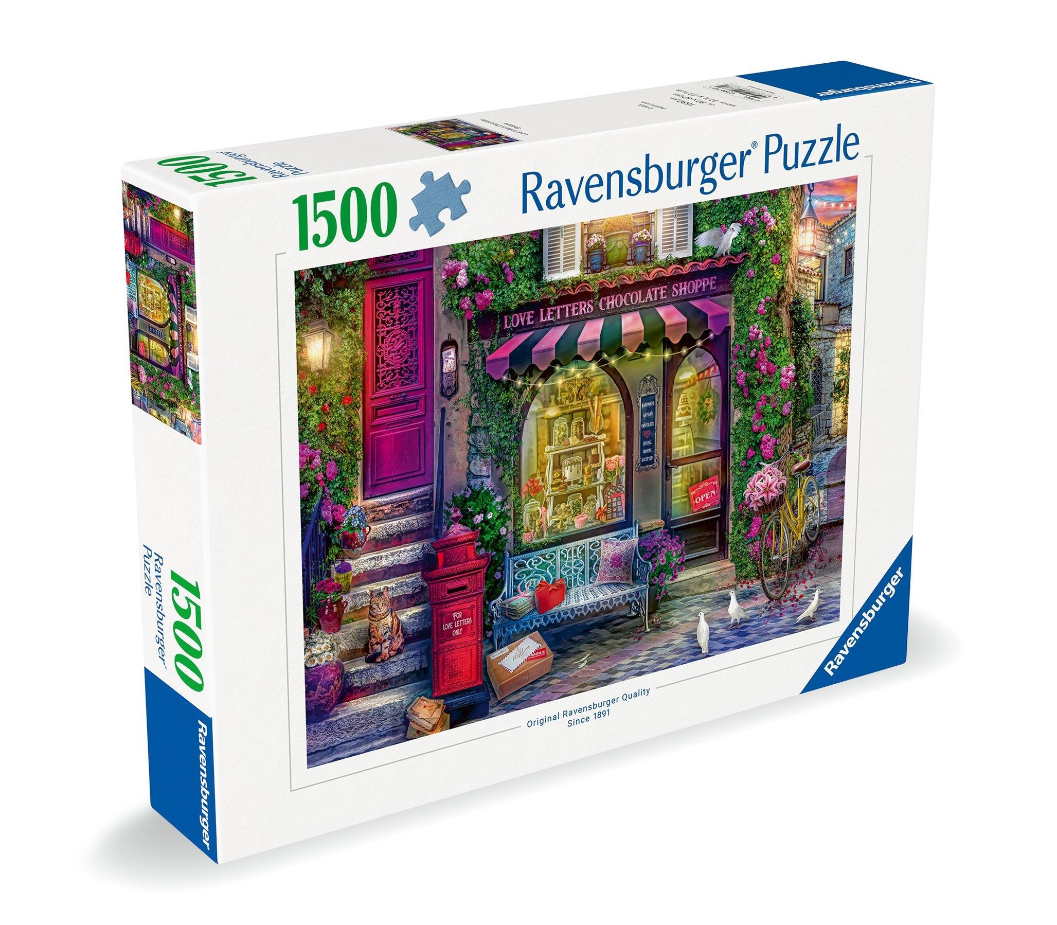 Ravensburger Love Letters Chocolate Shop 1500p - Puzzle